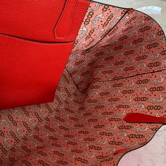 Tory Burch Blake Tote Red/Orange - Picture 11 of 11